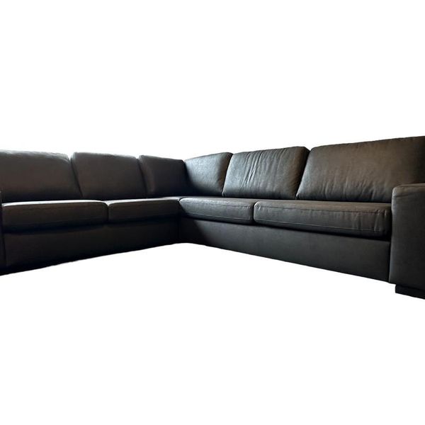 Hovedbilde Manhattan Oppsett 5 hjørnesofa kunstskinn sort ...