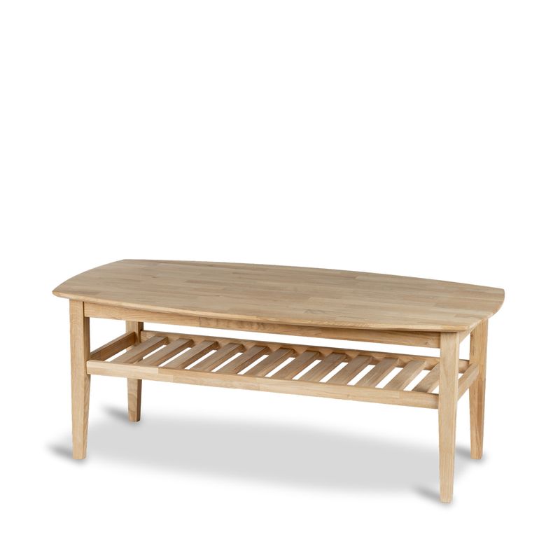 Preston Sofabord heltre massiv hvitoljet eik 130x70x52