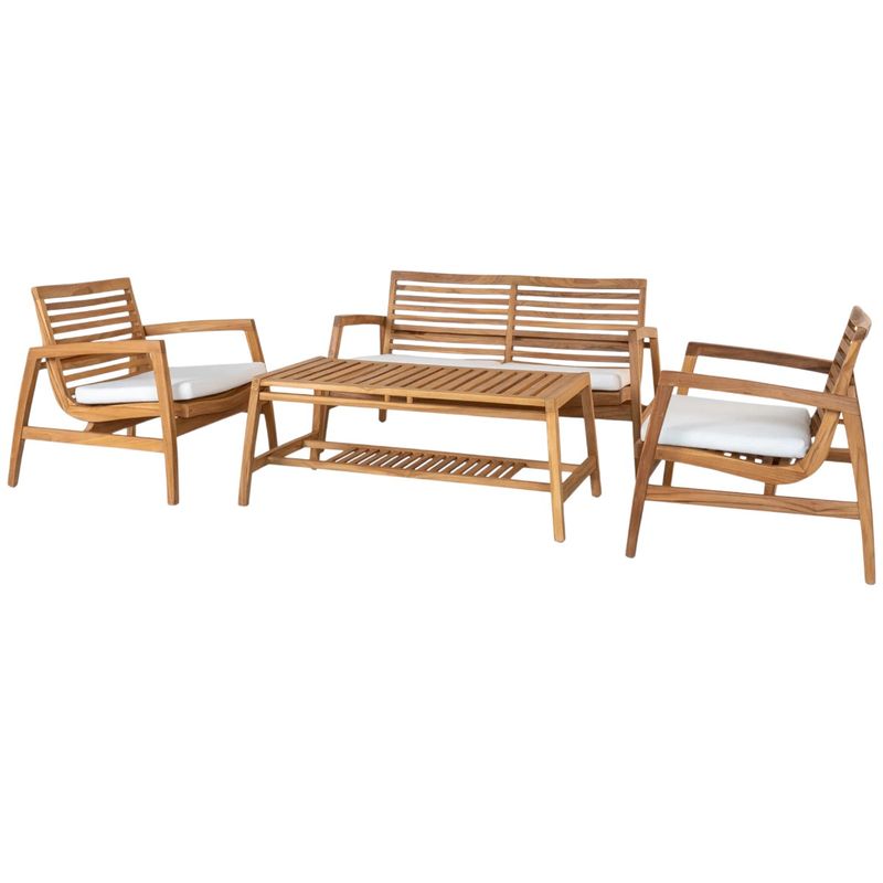 Santander Loungesett 2+1+1 Teak - House Nordic