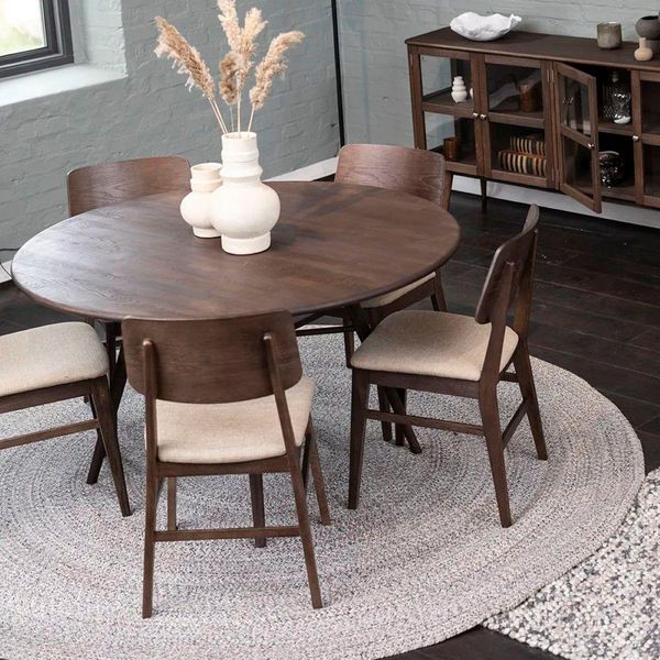 Hovedbilde Stevie Spisestol beige sete smoaked oak