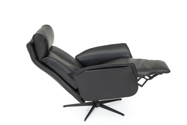 Hovedbilde Comfort+ Recliner med integrert fothviler i ekte ...