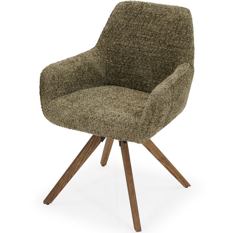 Cleo Spisestol med sving og armlene Venga Bouclé