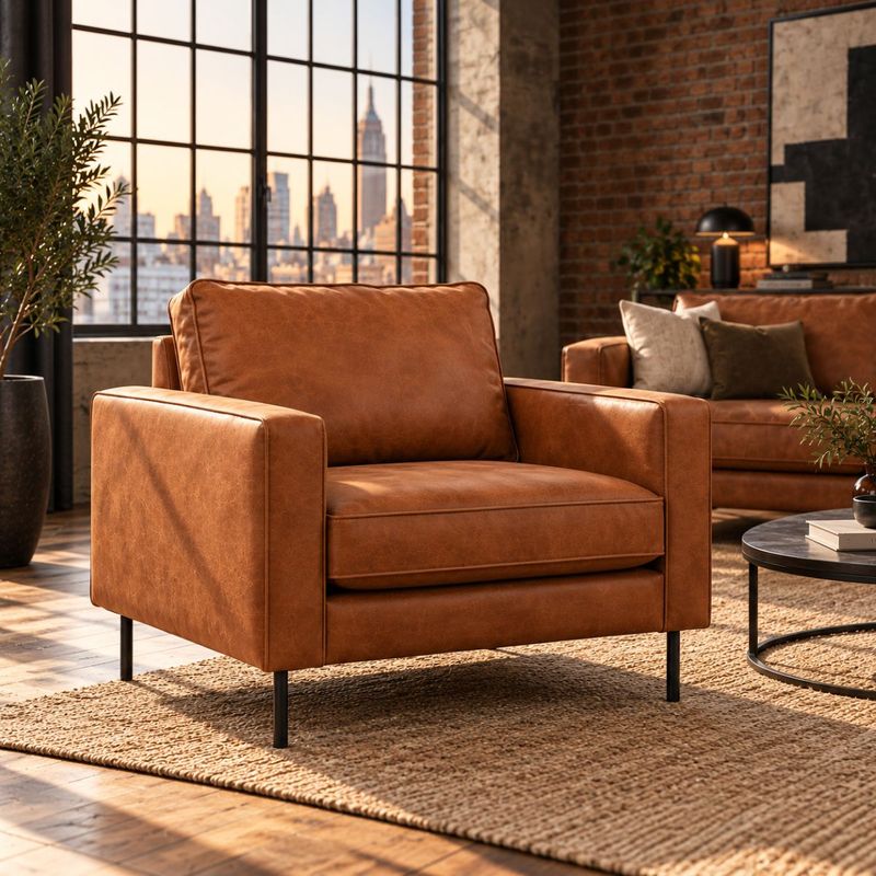 Austin hvilestol B96 cm | Colorado ECO-skinn