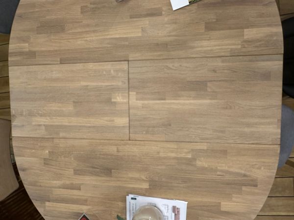 Hovedbilde Slite illeggsplate 40cm hvitoljet heltre eik