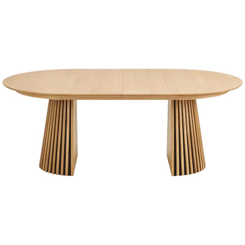 Osaka Ovalt Spisebord med uttrekk 120x200 - inkl 2 illeggsplater | Natural Oak