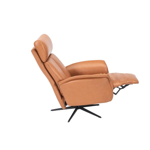 Hovedbilde Comfort+ Recliner med integrert fothviler i ekte ...