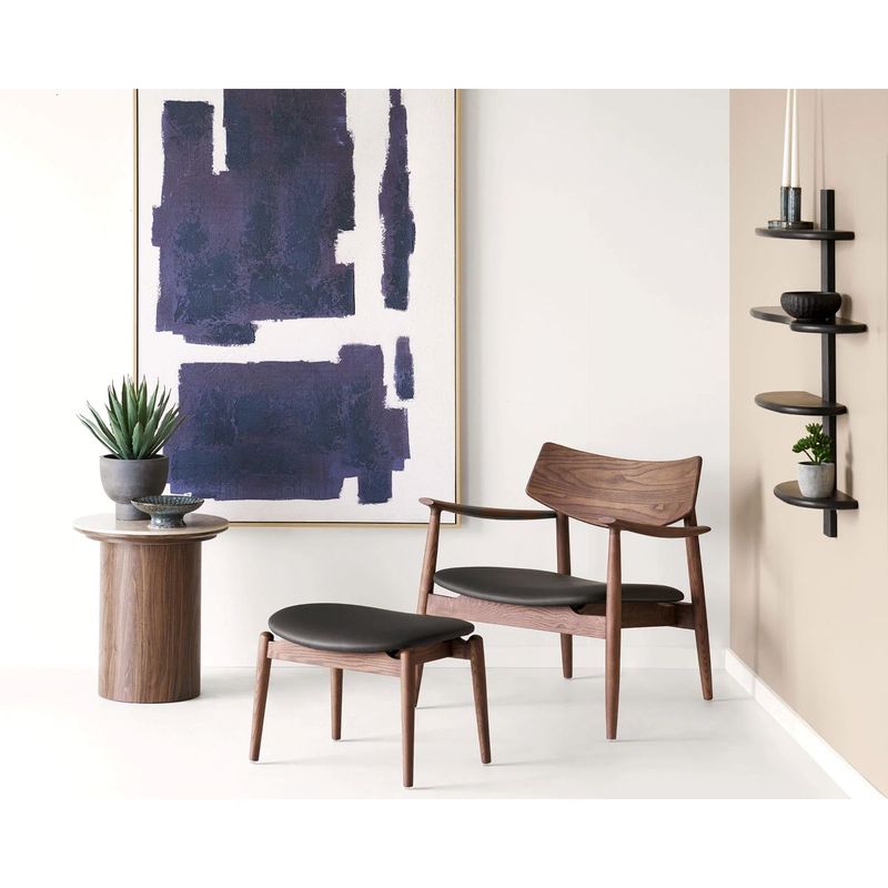 Delphi sidebord Ø45 cm | keramisk bordplate