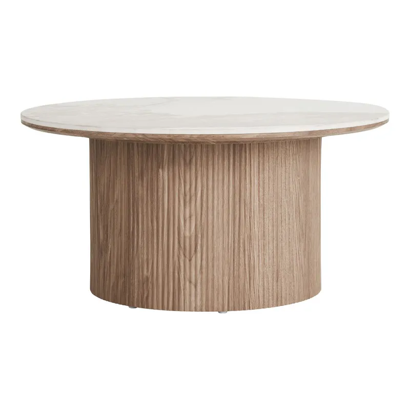 Athens sofabord Ø80 cm - keramisk bordplate