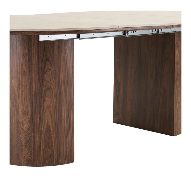 Delphi spisebord Ø120–200 cm med uttrekk – House Nordic