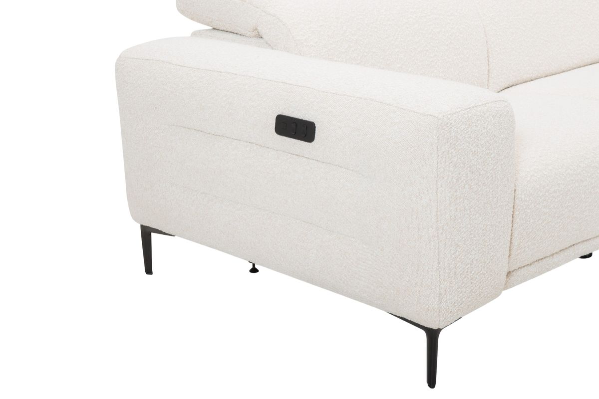 Avanti Lux hjørnesofa med elektrisk recliner og åpen ende 265X228cm