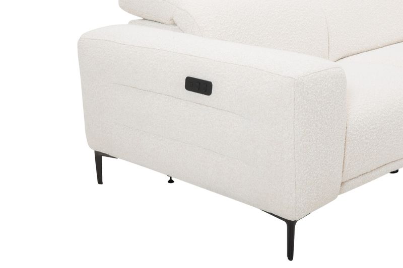 Avanti Lux hjørnesofa med elektrisk recliner og åpen ende 265X228cm