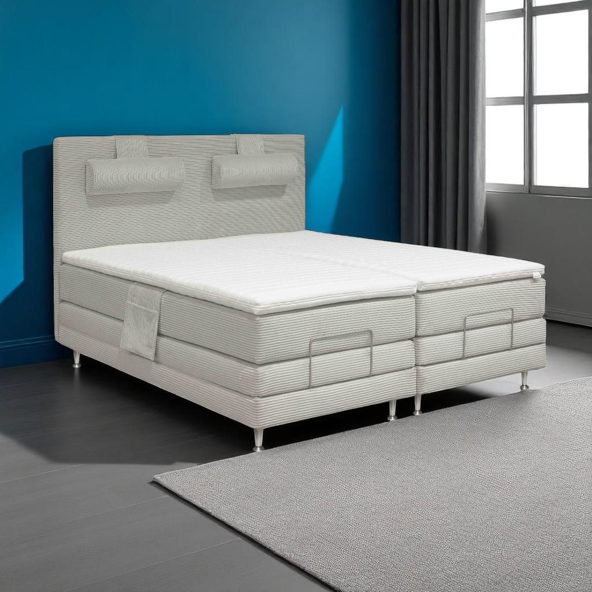 Arctic Premium Luxury 180x200  regulerbar seng Lincoln cordfløyel