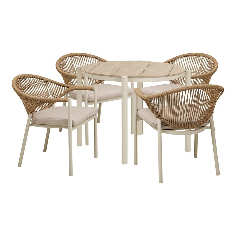 Abela Spisegruppe Rund - 4 Stoler | House Nordic