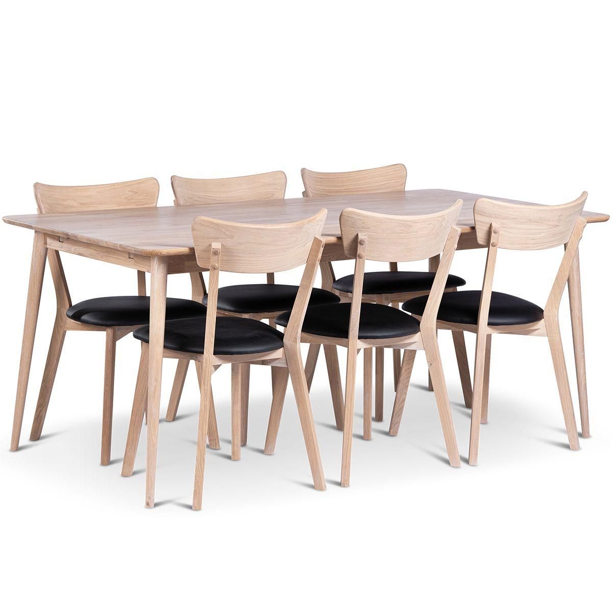 Odense Heltre Spisebord hvitoljet eik 180x90