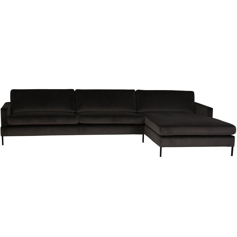 Crosby dyp 3-seter sofa 3N m/sjeselong 360x198cm Fluff One Storm