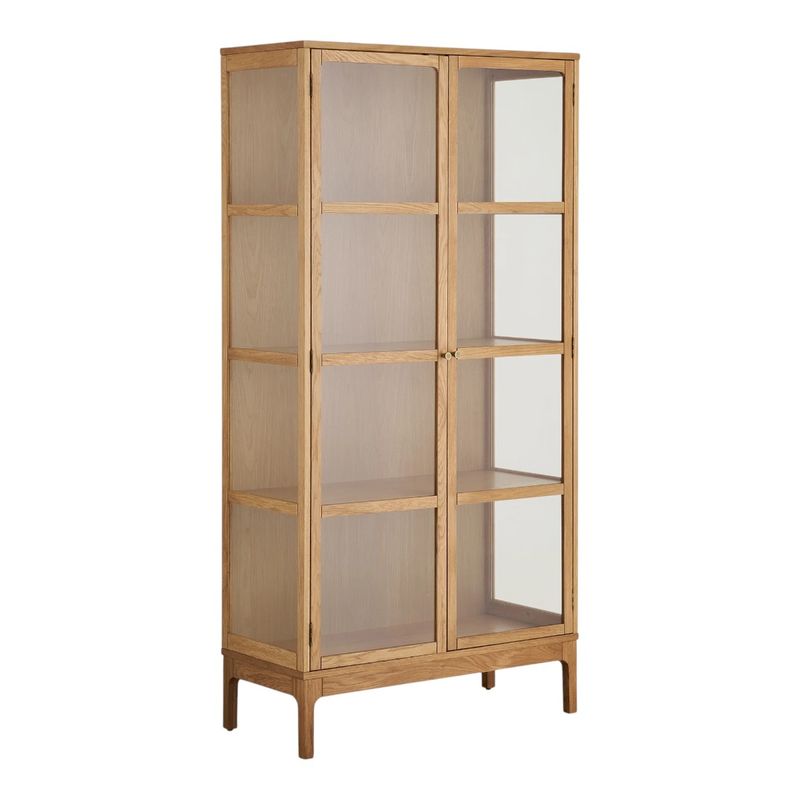 Zamora vitrineskap 90x40 H:180 cm – eikefiner