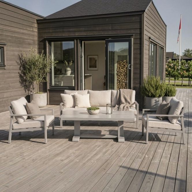 Hovedbilde Hydra loungegruppe 3+1+1 med hev-/senkbord - ...