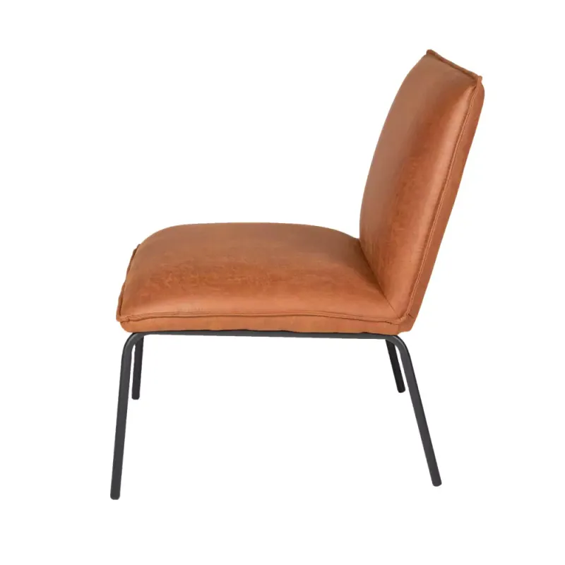 Namsen Lenestol Cognac imitert skinn 73cm
