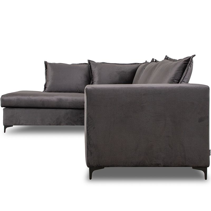 Chill Oppsett 2 Hjørnesofa Monolith velur 300x215 m/ åpen ende