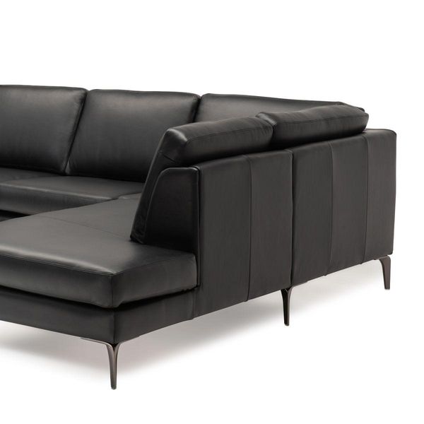 Hovedbilde Una hjørnesofa i ekte skinn Madras Hud 247x208 ...