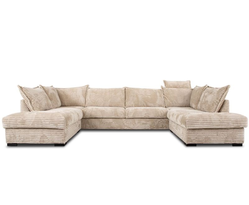 Archie Symmetrisk U-Sofa Oppsett 8 372x213cm Tilia cordfløyel