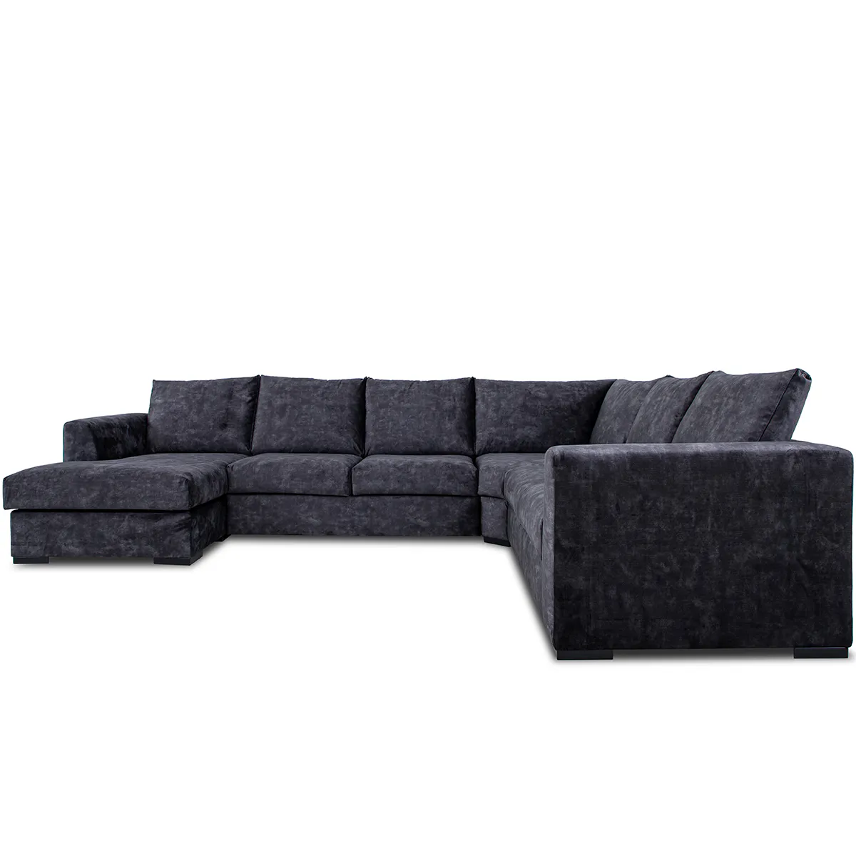 Chill hjørnesofa med sjeselong 345x275 cm – Adore Fuji velur