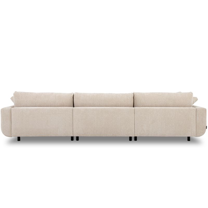 Lazy XL modulsofa 336x180cm med sjeselong myk komfort velg Raven tekstil
