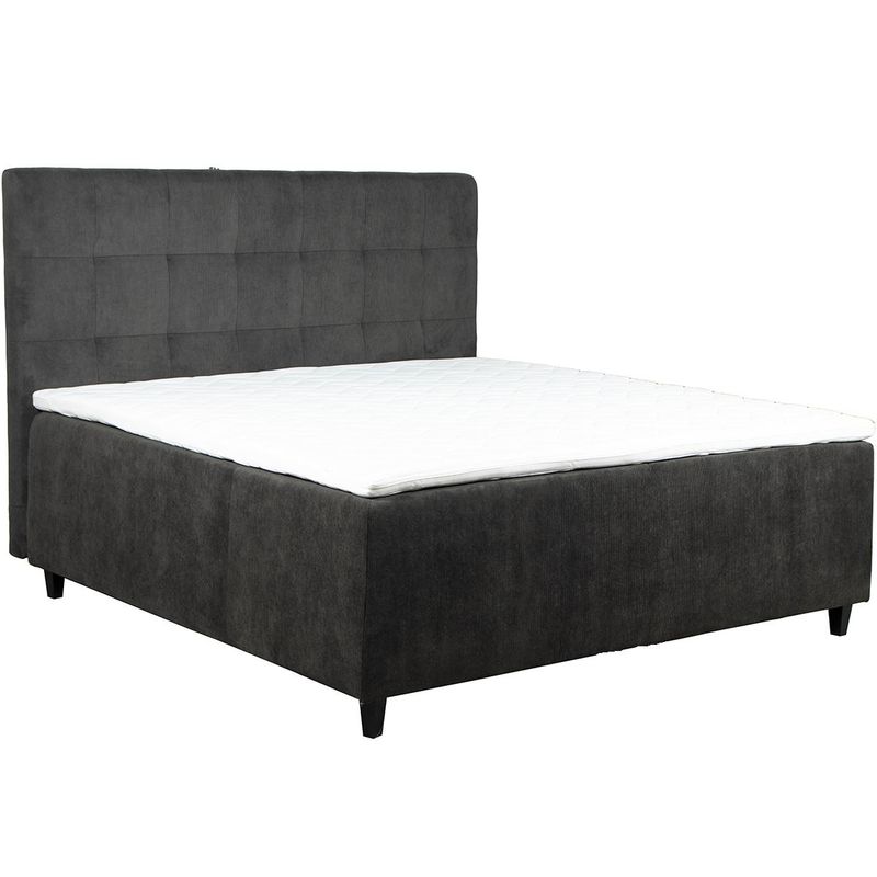 Dvale Sigma 210x210 Kontinentalseng velg Fjord cordfløyel tekstil
