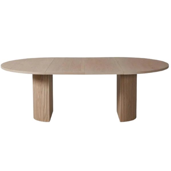 Hovedbilde Sophisticate Spisebord 115cm hvitoljet med 2 stk ...