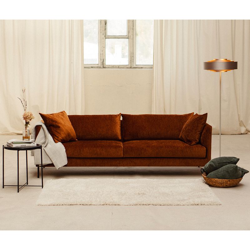 Amaya 3,5 seter sofa 232 cm med Fluff One | Loft tekstil