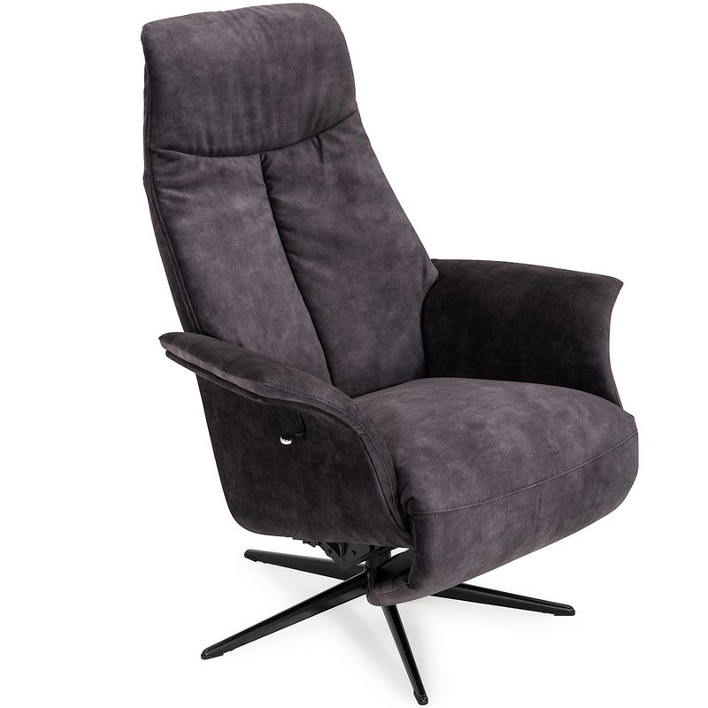 Seven Recliner med integrert fothviler | Adore velur