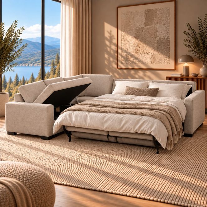 Hovedbilde Harmony hjørnesovesofa 278x235 cm med seng | ...