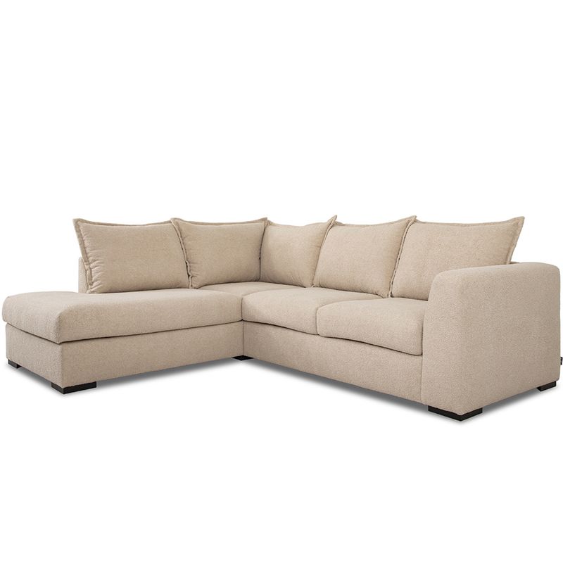 Chill Oppsett 00 hjørnesofa Now or Never Bouclè 260x215 m/ åpen ende