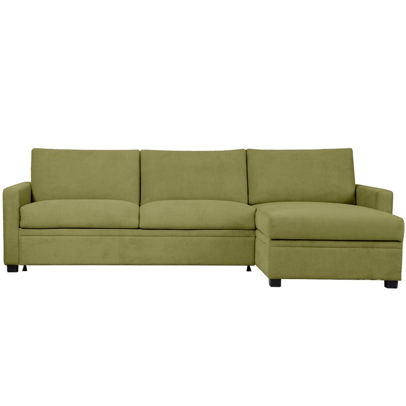 Harmony 3 seter sovesofa sjeselong og seng inni Thomas teksil