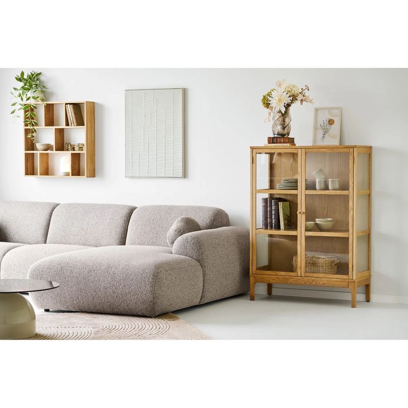 Clyde sofa 3-seter med sjeselong - stone grey | House Nordic 