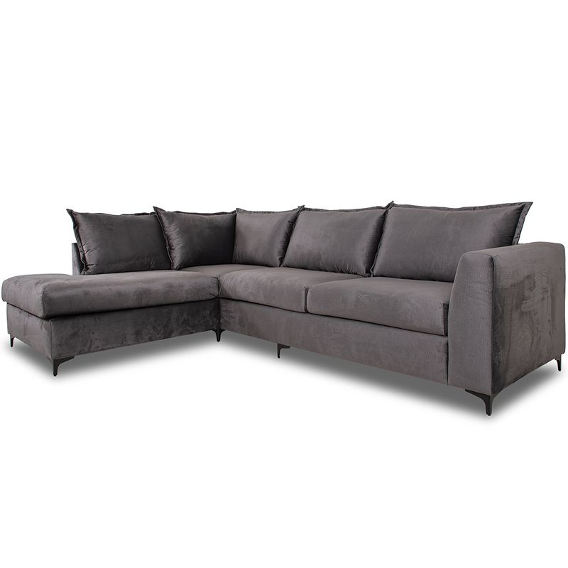 Chill Oppsett 2 Hjørnesofa Monolith velur 300x215 m/ åpen ende