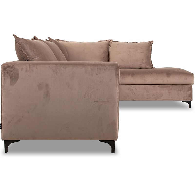 Chill Oppsett 2 Hjørnesofa Bluvel velur 300x215 m/ åpen ende