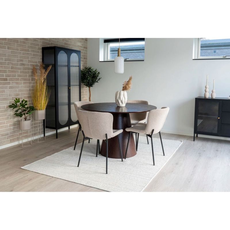 Maceda spisestol bouclé – beige | House Nordic