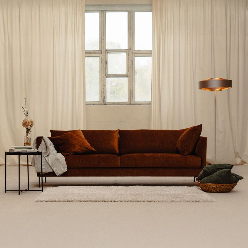 Amaya 3,5 seter sofa 232 cm med Fluff One | Loft tekstil