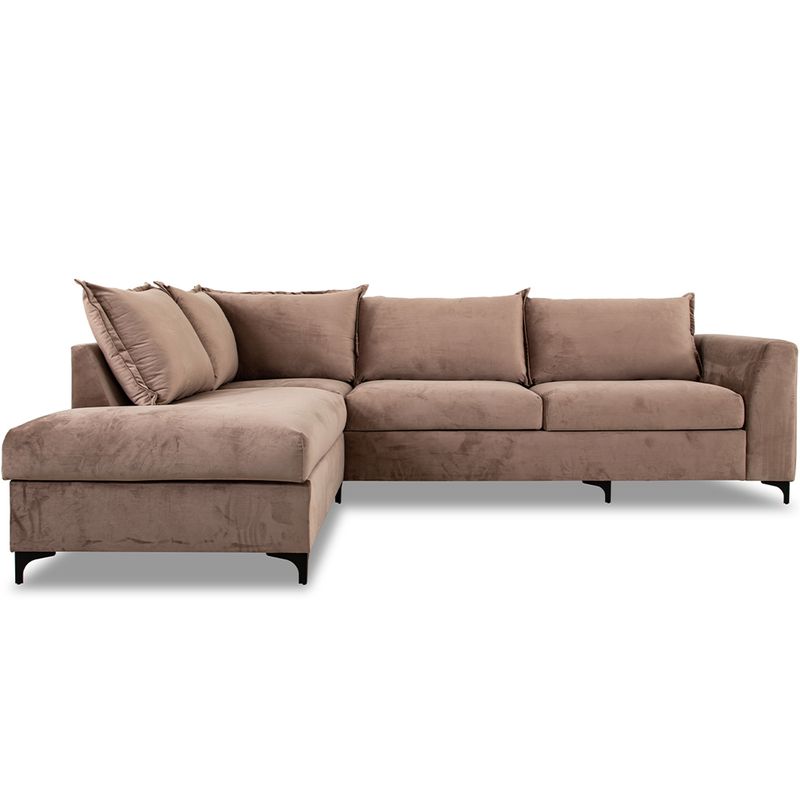 Chill Oppsett 2 Hjørnesofa Bluvel velur 300x215 m/ åpen ende