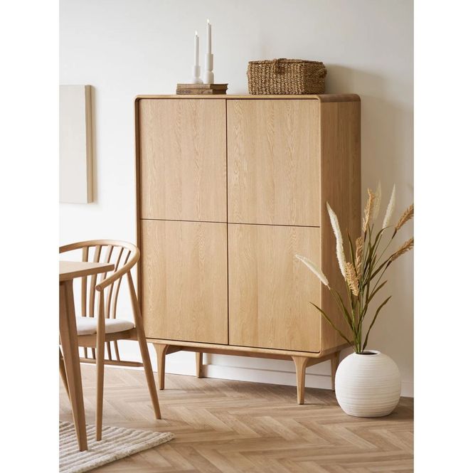 Hovedbilde Darwin Vitrineskap - Eik Natur | House Nordic 
