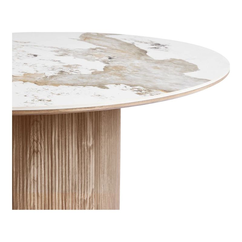 Athens rundt spisebord Ø140 cm - keramisk bordplate