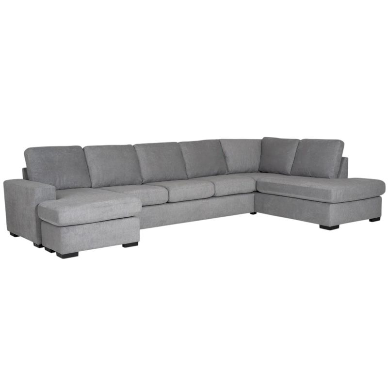 Vega U-hjørnesofa 346x200cm - Storm tekstil