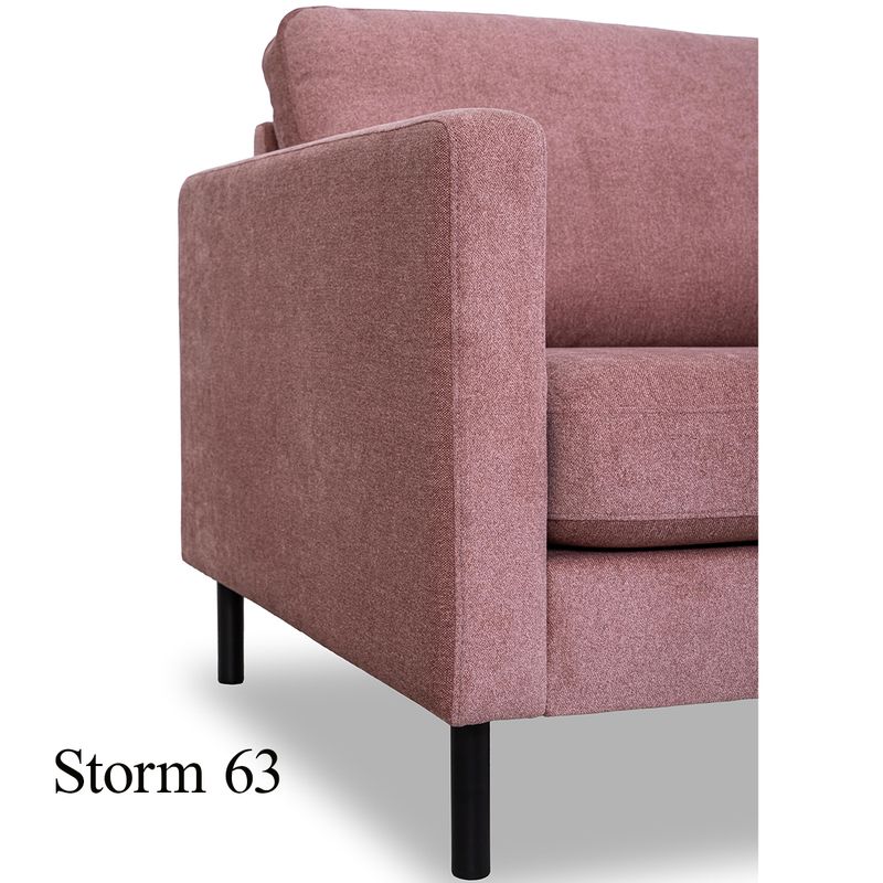 Luton Hjørnesofa 00  240x214cm Storm tekstil