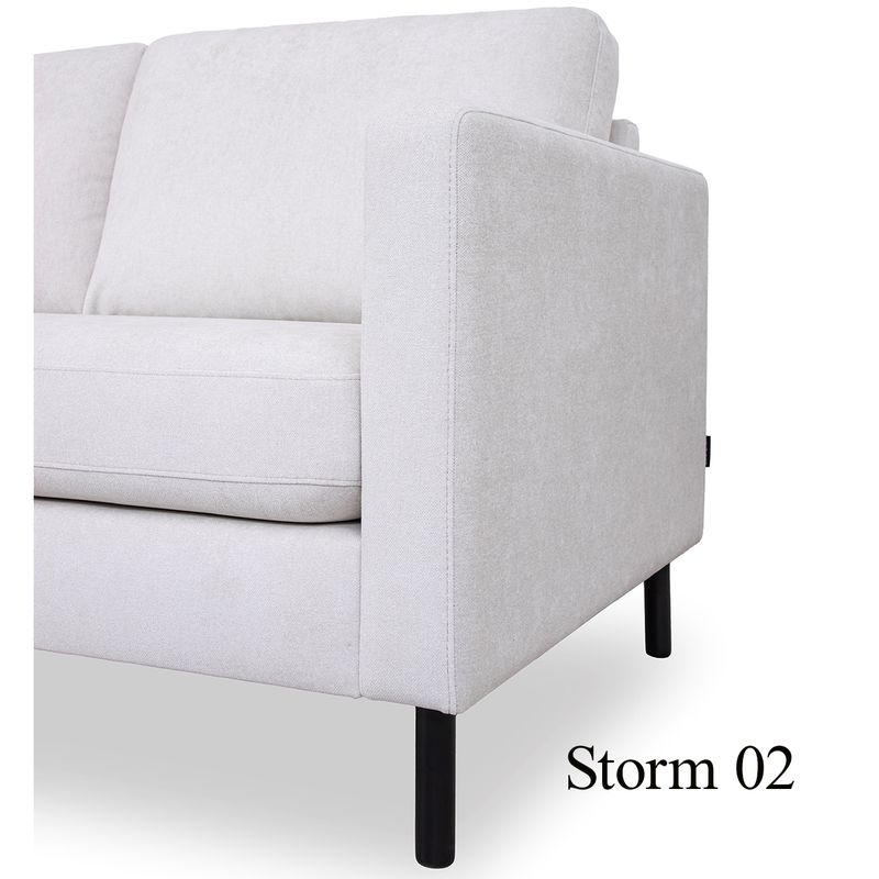 Luton Hjørnesofa C7  251x251cm Storm tekstil 