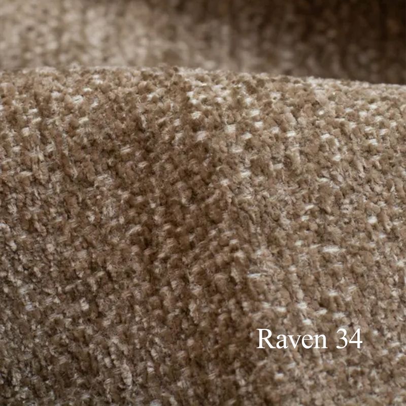 Arizona Oppsett 3 Hjørnesofa Raven tekstil 325x208 m/ åpen ende