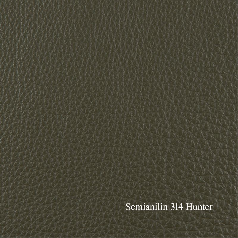 Leon Recliner med integrert fothviler | Semianilin skinn