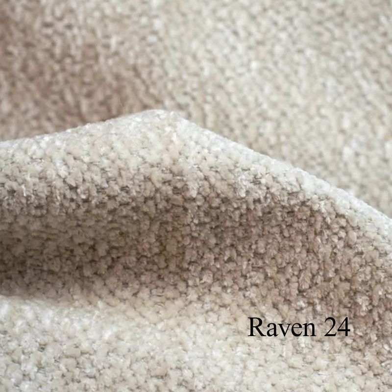 Vega 3-seter sjeselong sofa 220x132cm Raven tekstil