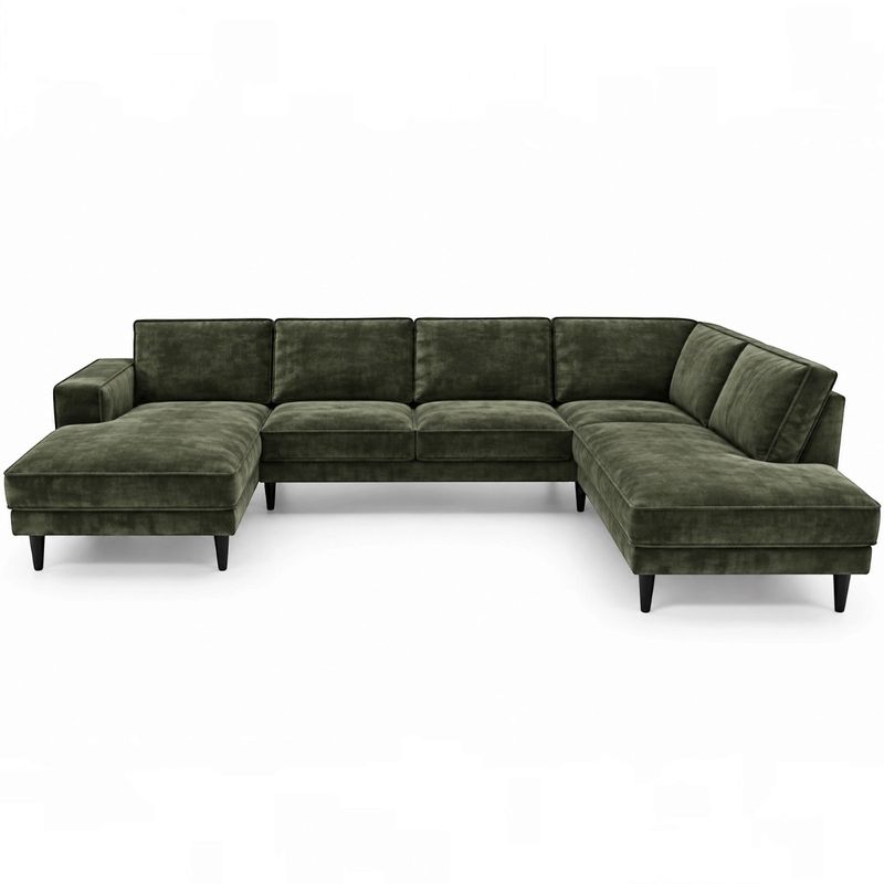 Brugge Stor U-sofa 344cmx210cm | Adore velur