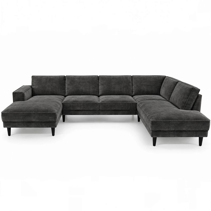 Brugge Stor U-sofa 344cmx210cm | Adore velur